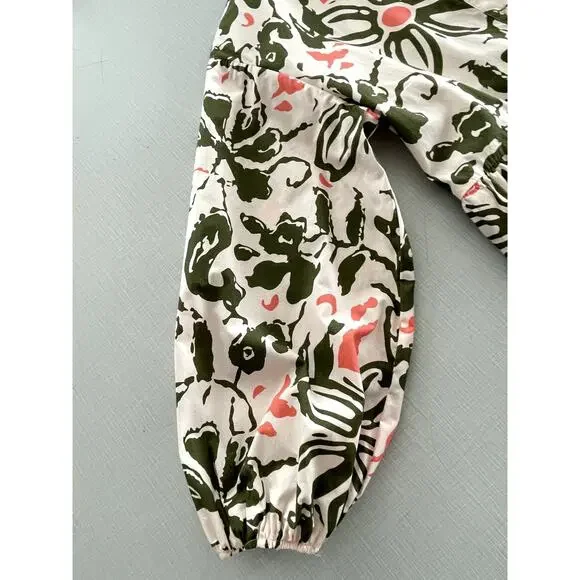 Maeve Anthropologie Sz XS Bettina Shirtdress Cotton Abstract Mini Babydoll Boho - Picture 10 of 16